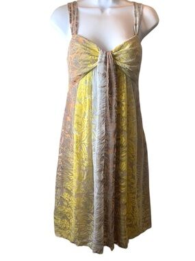 🛍️ 3/25 MARIA BONITA sleeveless multicolor empire waist dress women’s medium